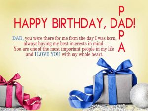 happy birthday dad words