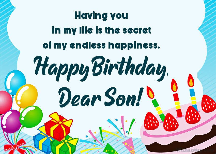Birthday Wishes For Son With Images & Quotes SMS [2024] - Wishes Quotz