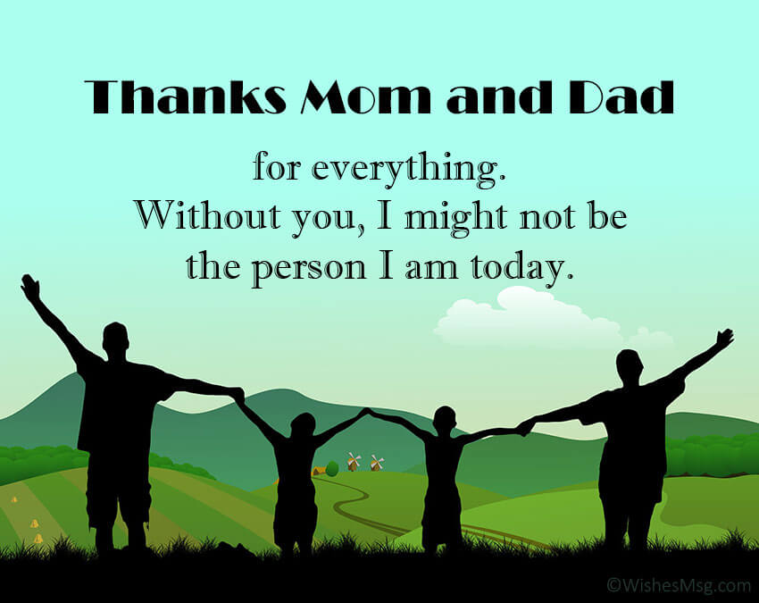 thank you mom and dad quotes