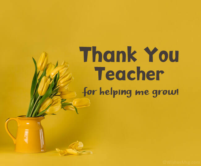 Thank You Quotes For Teachers With Cute Pictures 2021 