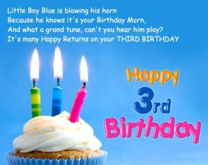 3rd Birthday Wishes With Quotes & Messages, Greetings