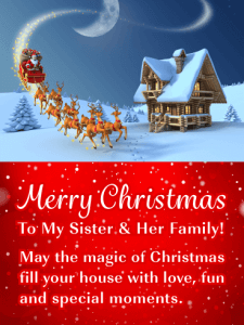 Merry Christmas Wishes For Sister With Quotes 2024